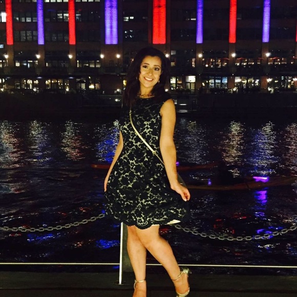 Vince camuto A line size 2 forest green dress - Picture 2 of 5